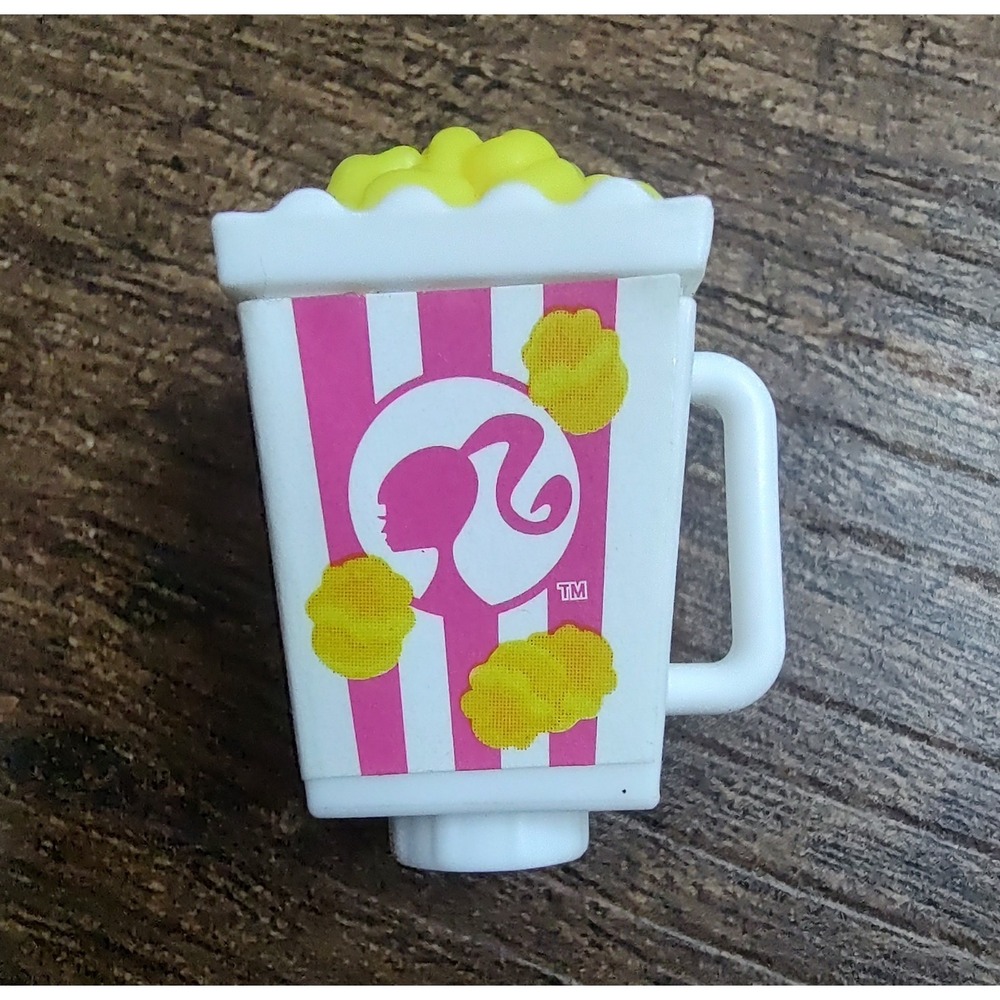 Barbie Doll Movie Theater Popcorn With Handle Grip Z35